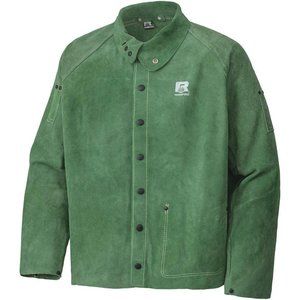 Pioneer V2340720-S Fully Adjustable Leather Welding Jacket - 30"- Green